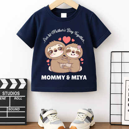 First Mother's Day Together - Personalised Kids Tshirt
