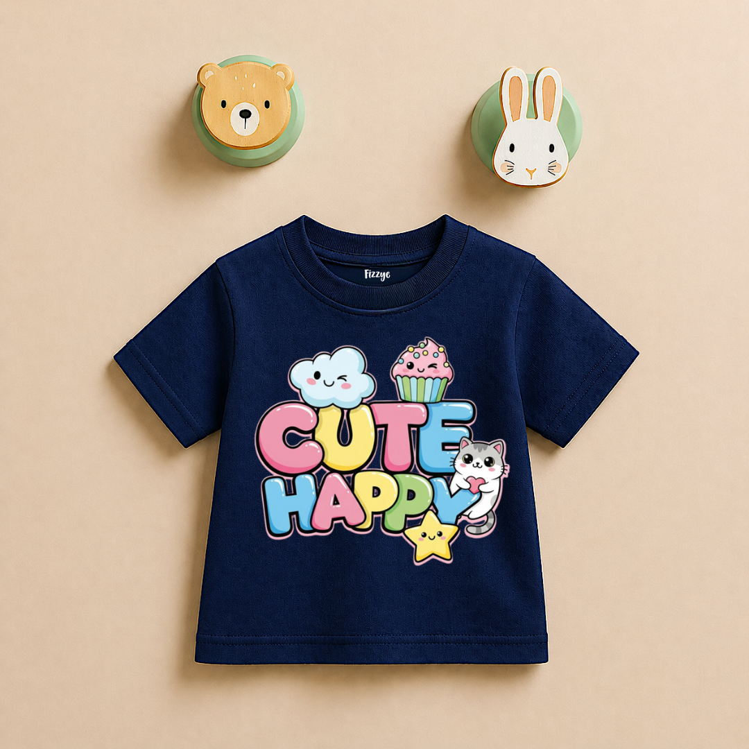 Cute Happy - Kids Tshirt