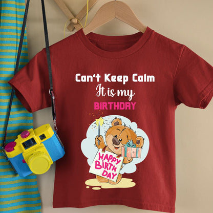 Cant keep Calm It's My Birthday - Kids Tshirt