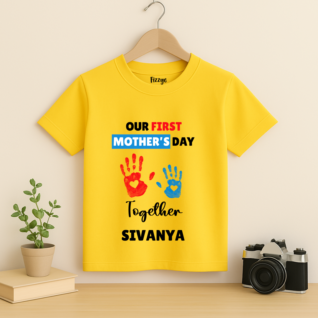 First Mother's Day Together - Personalised Kids Tshirt