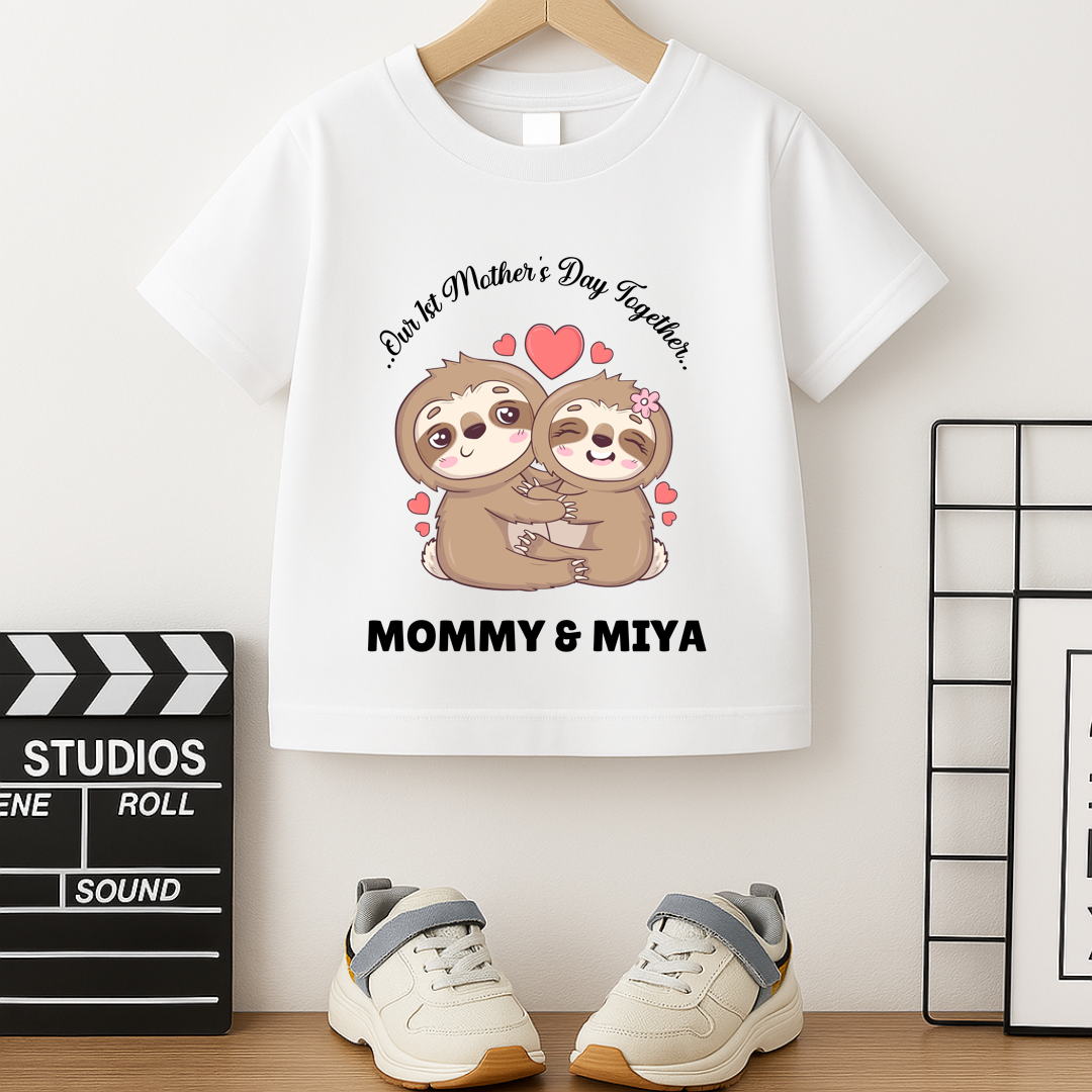 First Mother's Day Together - Personalised Kids Tshirt