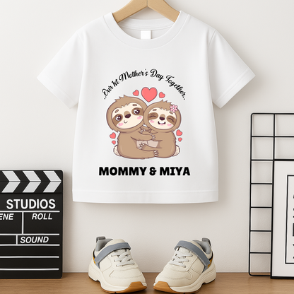 First Mother's Day Together - Personalised Kids Tshirt