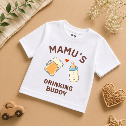 Mamu's Drinking Buddy - Kids Tshirt