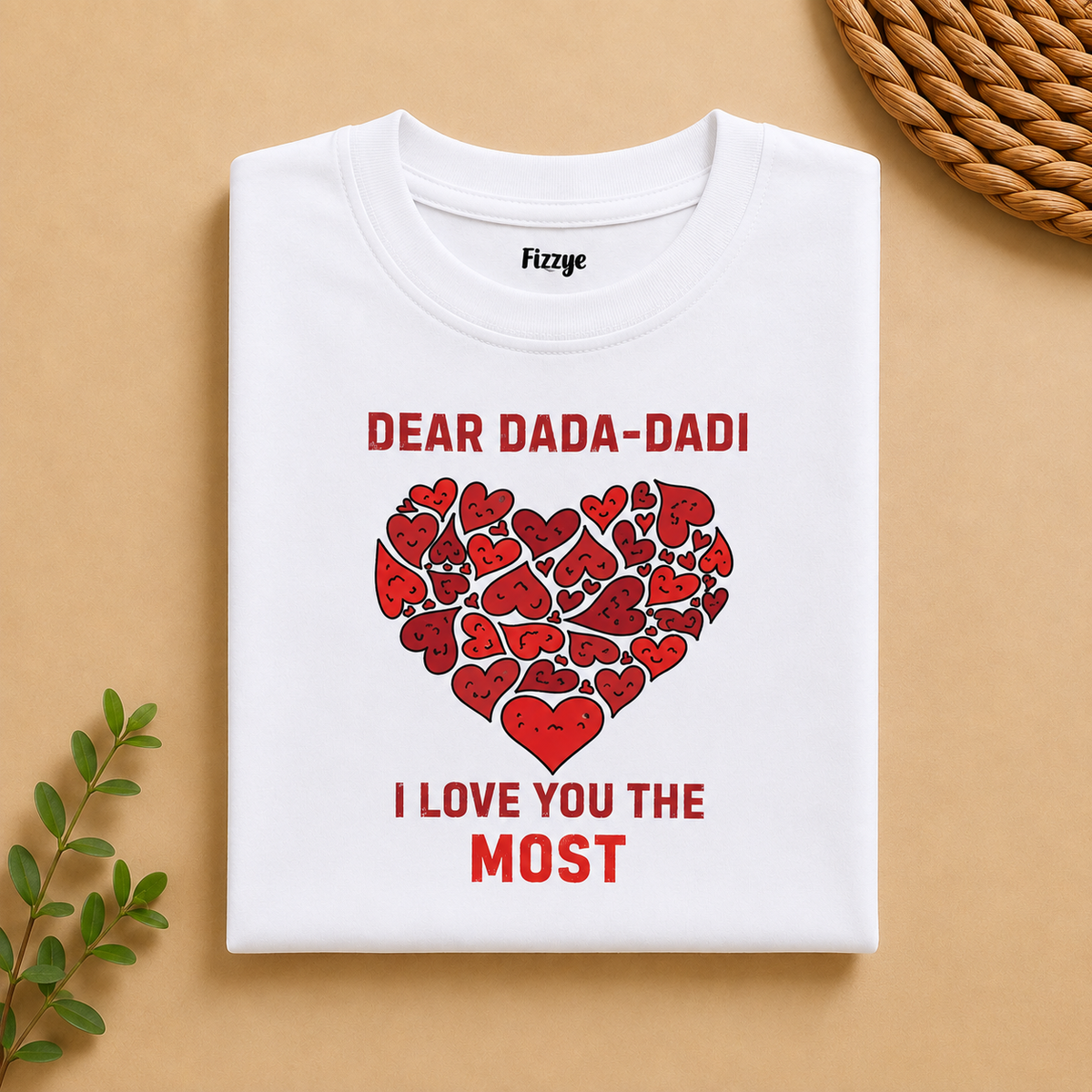 Dada - Dadi I Love You The Most -Kids Tshirt