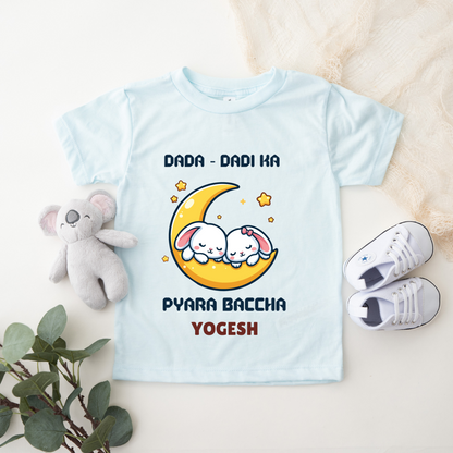 Dada Dadi Ka Pyaara Baccha - Personalised Kids Tshirt