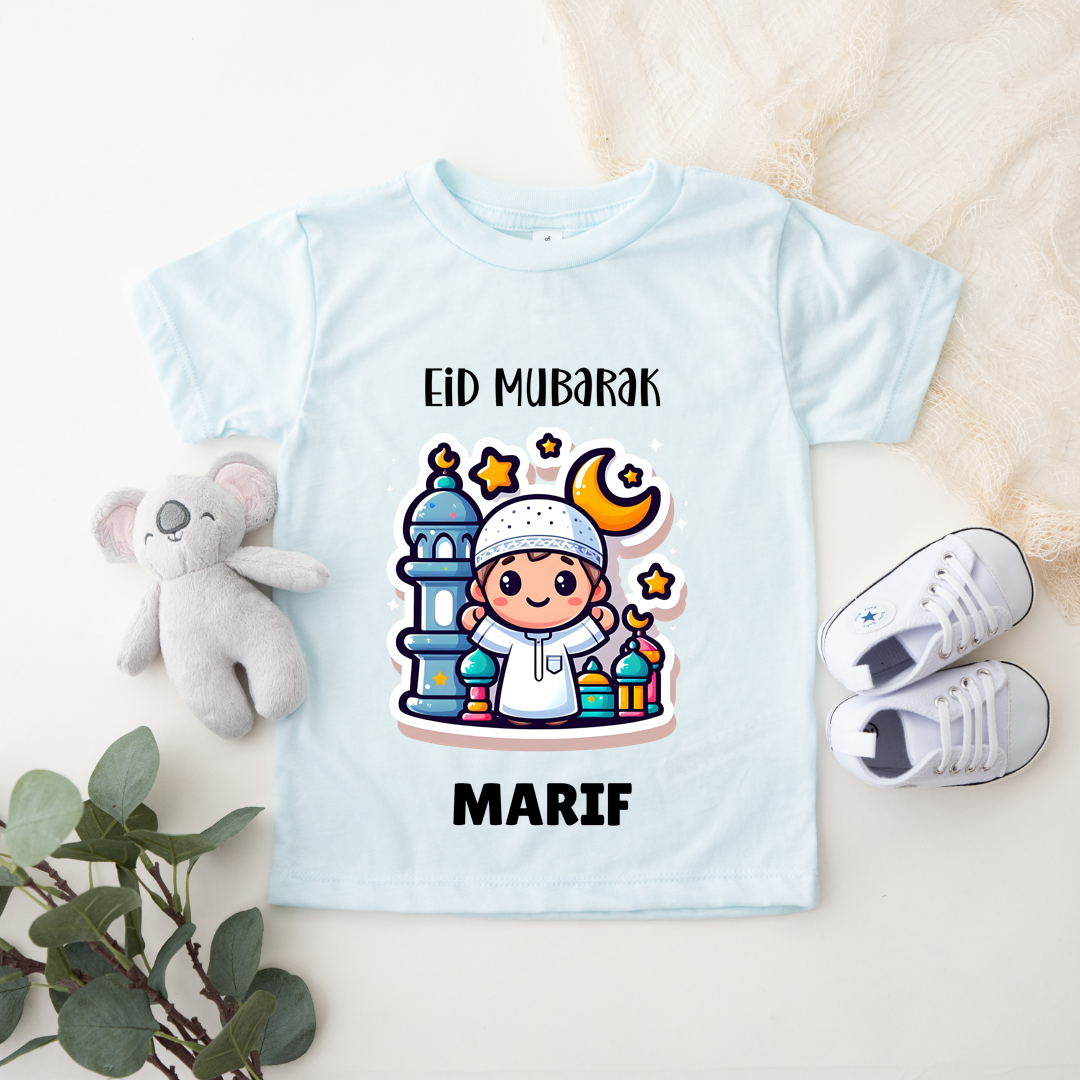 Eid Mubarak - Personalised Kids Tshirt