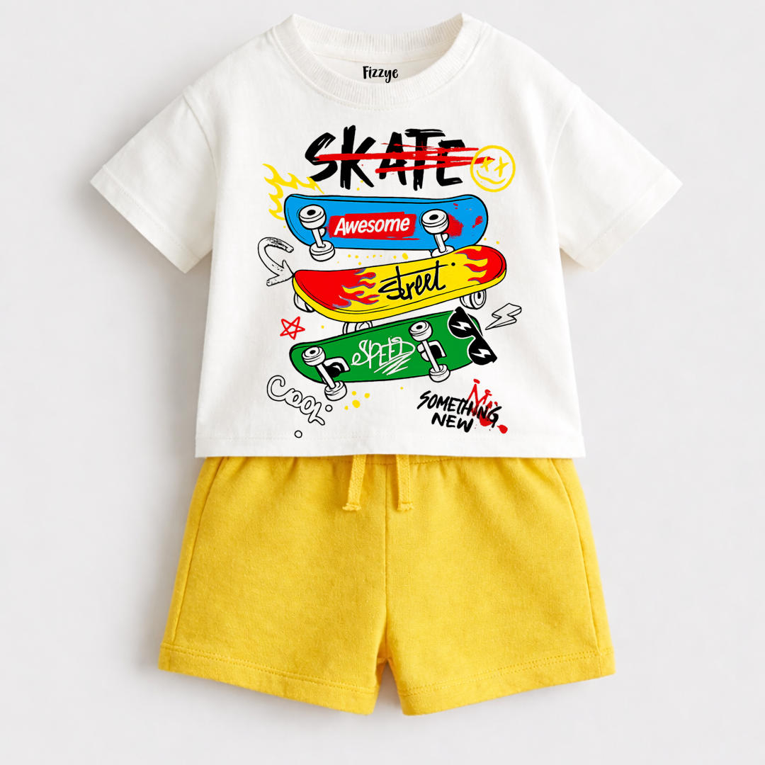 Awesone Skater| Kids Co-ord Set