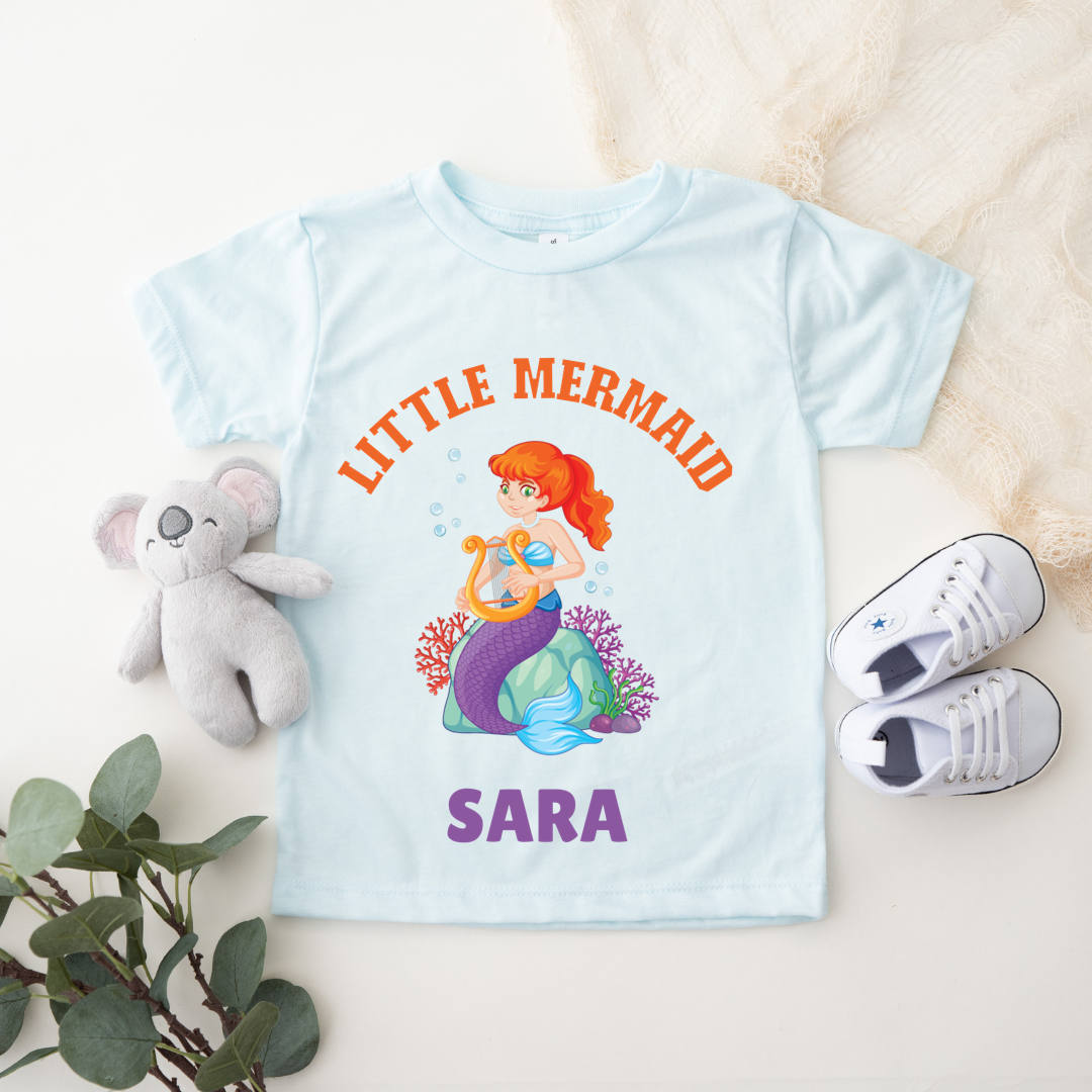 Little Mermaid - Personalised Kids Tee