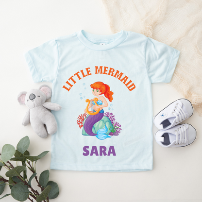 Little Mermaid - Personalised Kids Tee