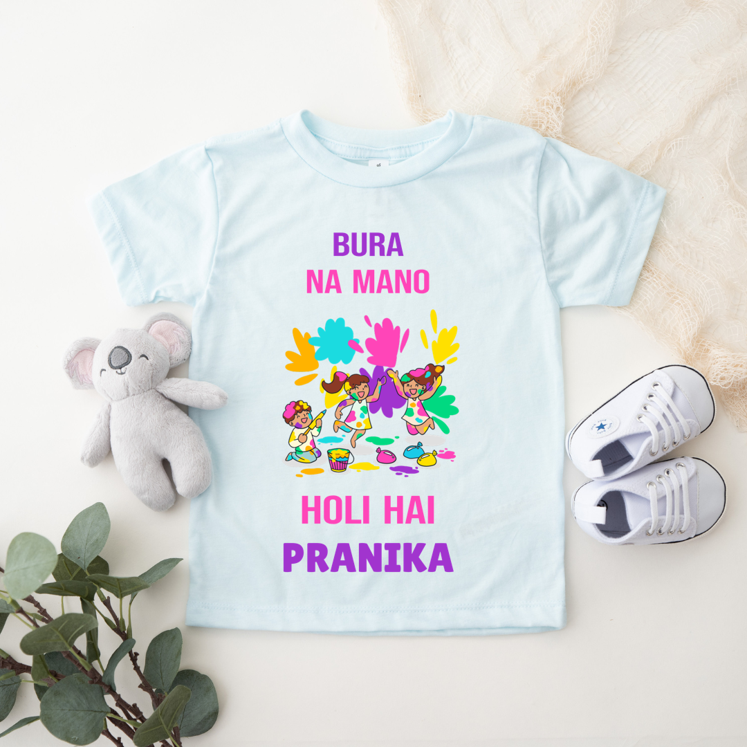Bura Na Mano Holi Hai - Customisable Kids Tshirt