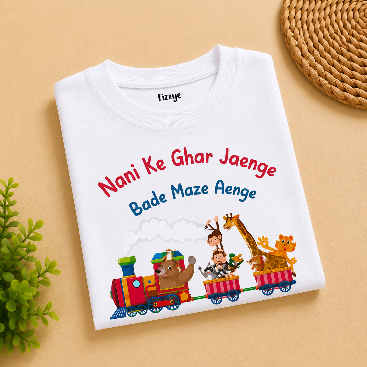 Nani Ke Ghar Bade Maze Aenge - Kids Tee