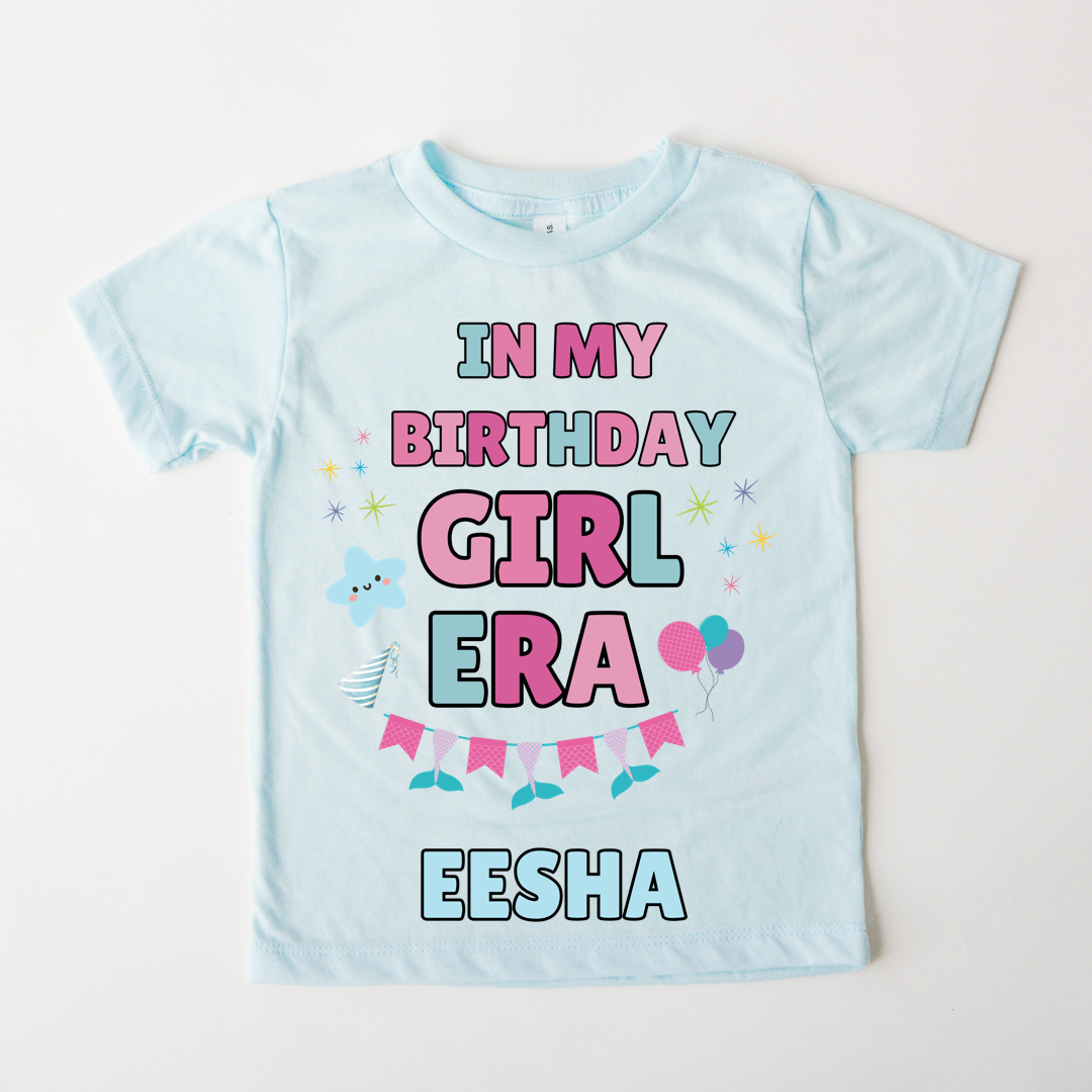 In My Bday Girl Era - Custom Kids Tee