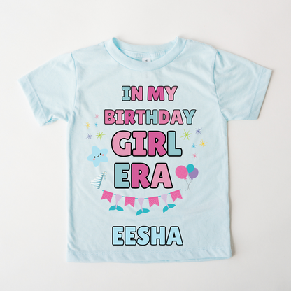 In My Bday Girl Era - Custom Kids Tee