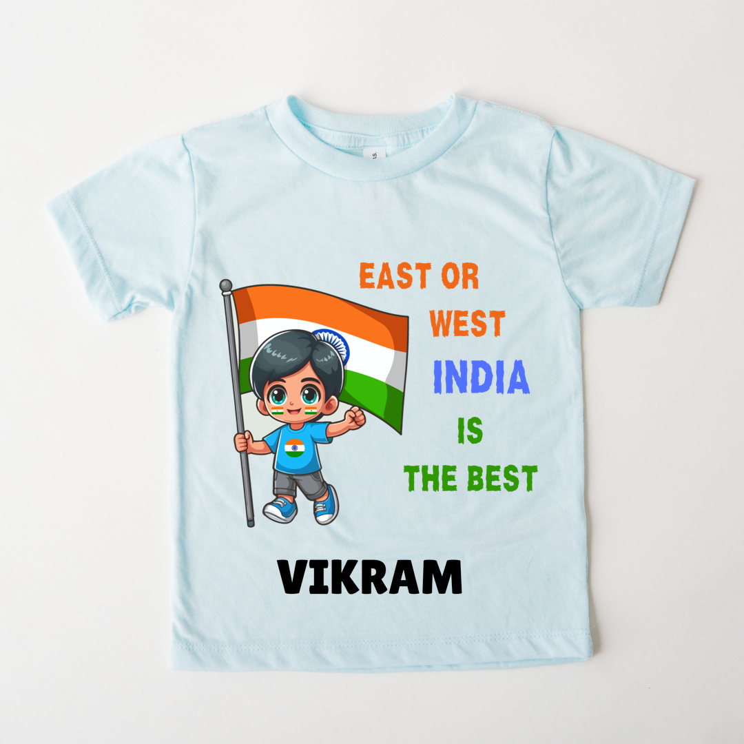 East Or West India Is The Bet - Customisable Kids Tshirt