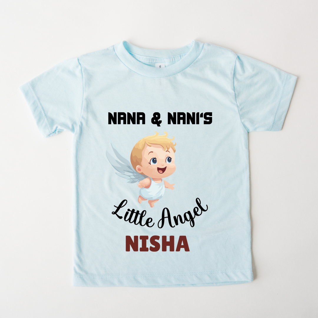 Nana Nani's Little Angel - Custom Kids Tee