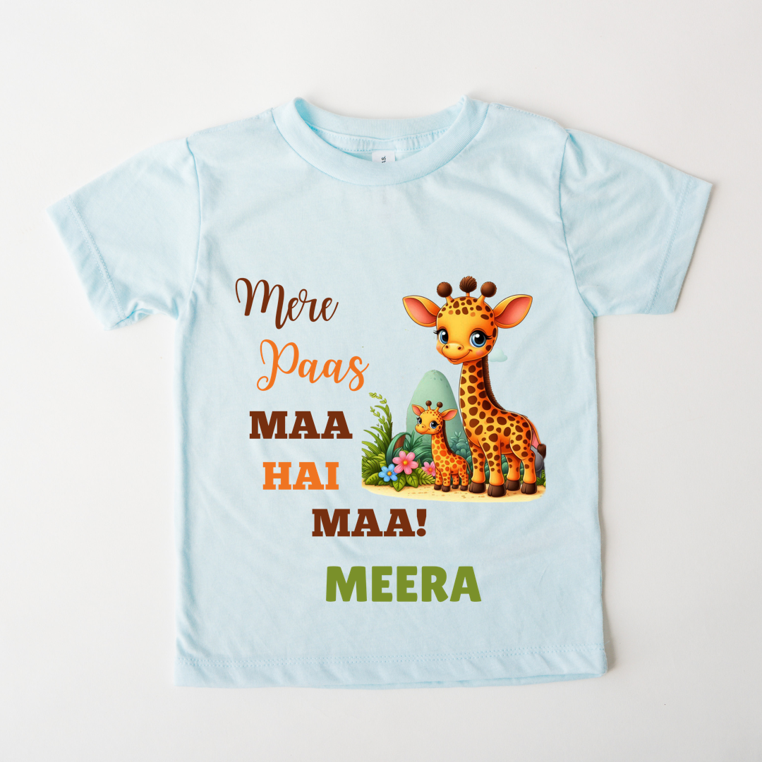 Maa Hai Mere Paas - Custom Kids Tee