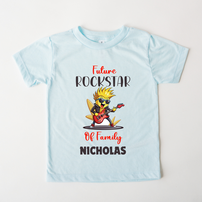 Rockstar Of Family - Custom Kids Tee