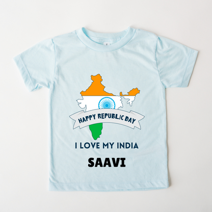 I Love My India - Customisable Kids Tshirt