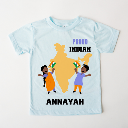 Proud Indian - Customisable Kids Tshirt