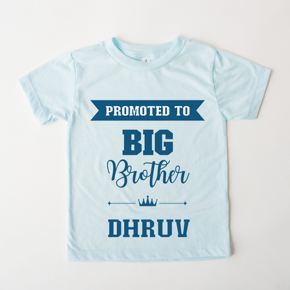Promoted To Big Brother - Custom Kids Tee