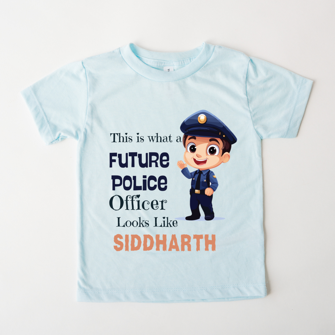 Future Police Officer - Custom Kids Tee