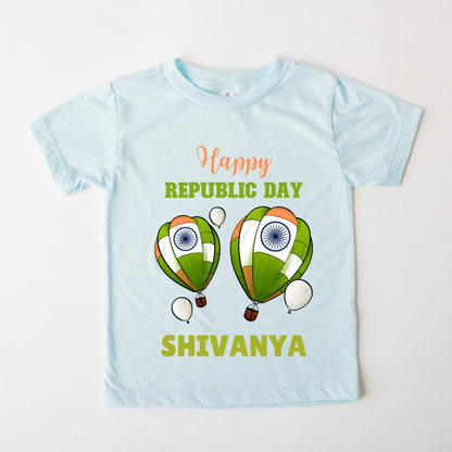 Happy Republic Day - Customisable Kids Tshirt