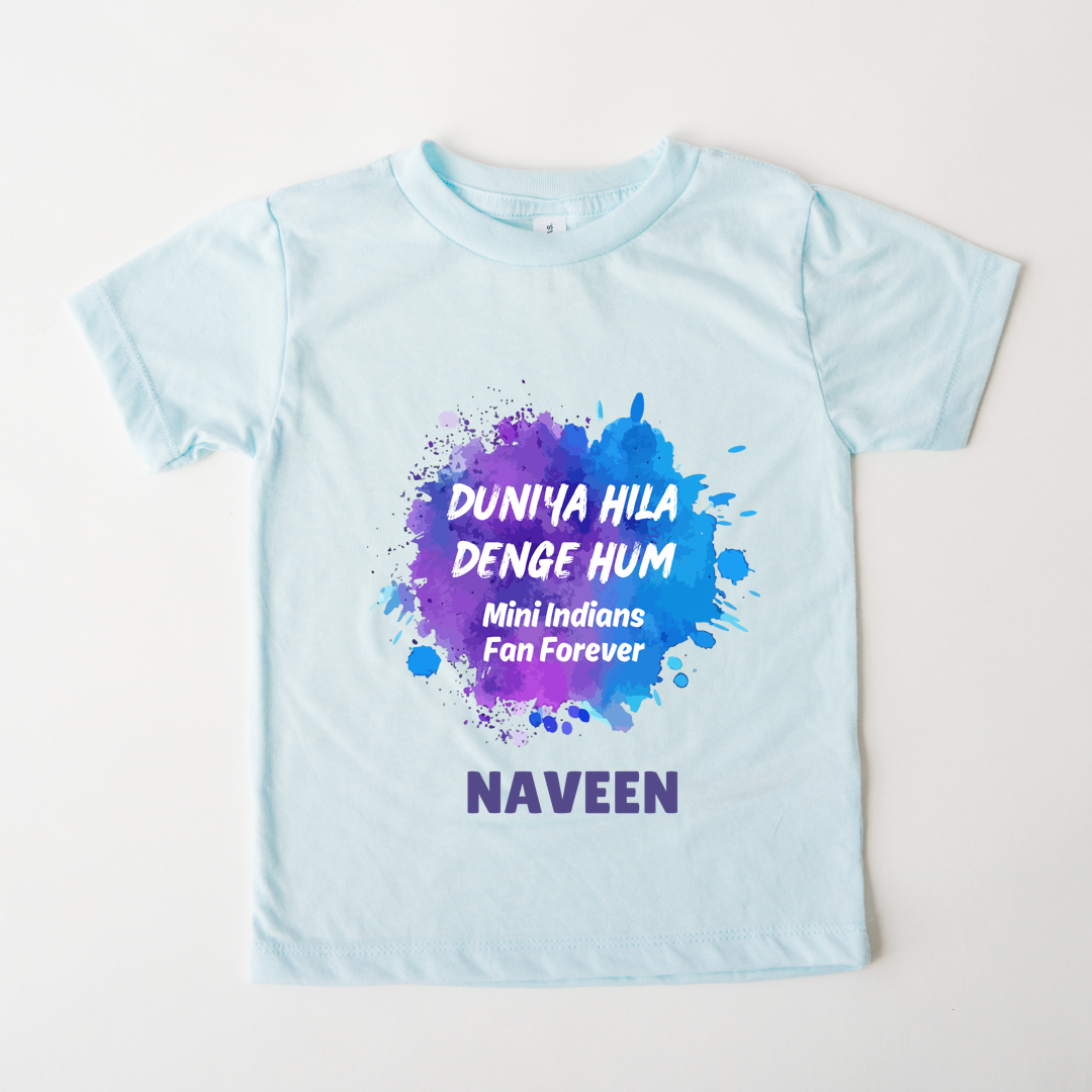 Mini Mumbai Indians Fan - Custom Kids Tshirt