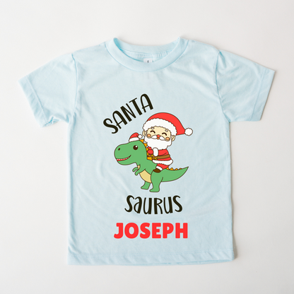Santa Saurus - Custom Kids Tee