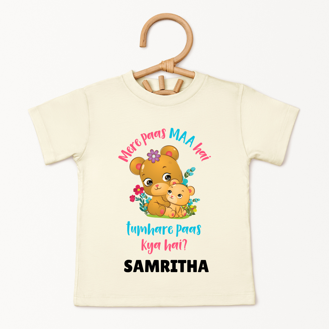 Mere Paas Maa Hai - Custom Kids Tee