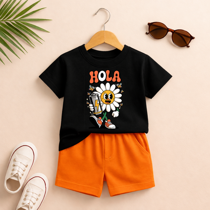 Hola Sunflower- Kids Co-ord Set