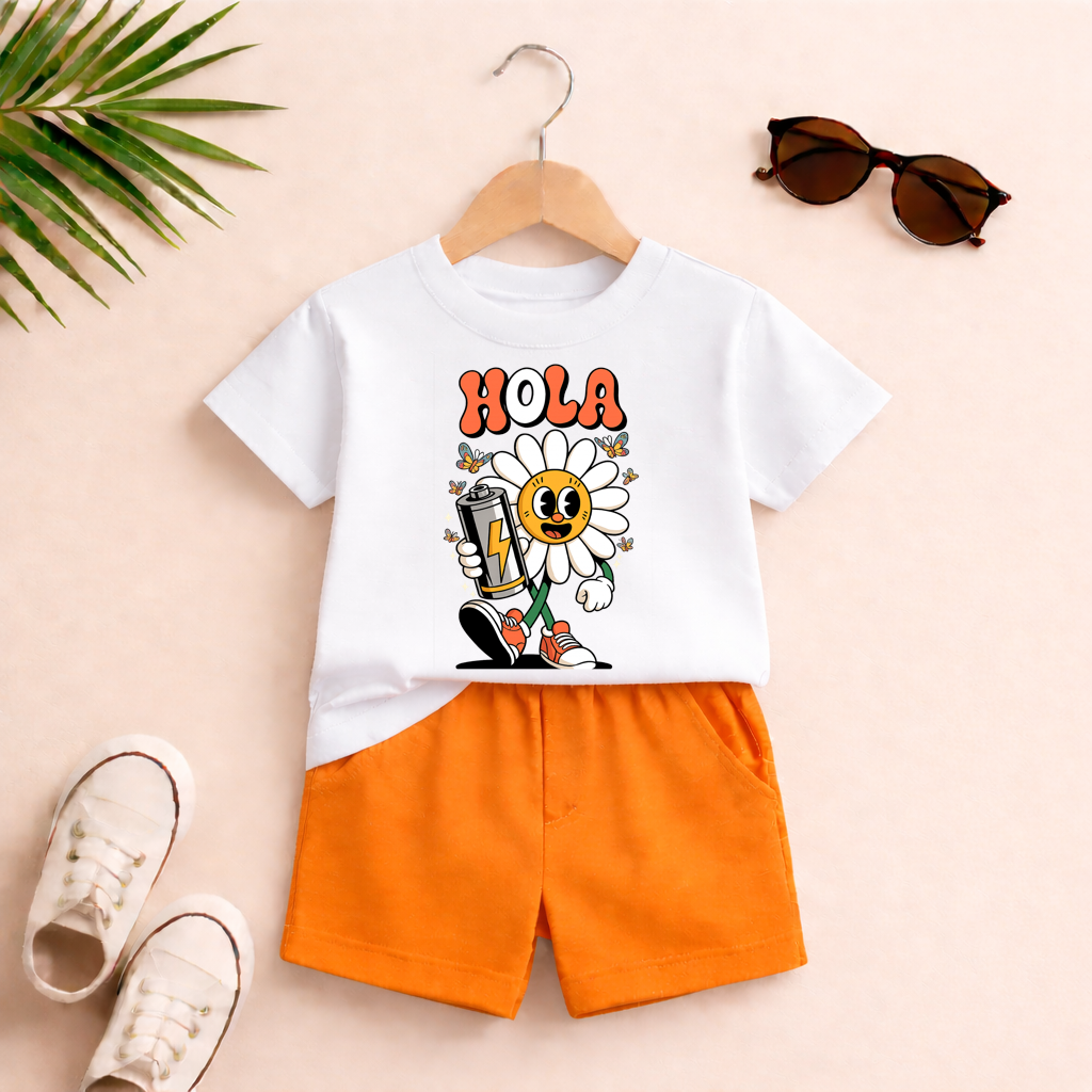 Hola Sunflower- Kids Co-ord Set