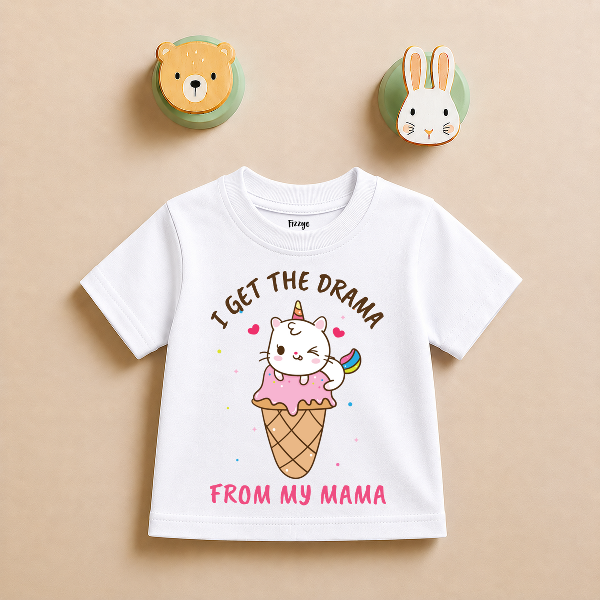 I Get The Drama From My Mama - Kids Tshirt
