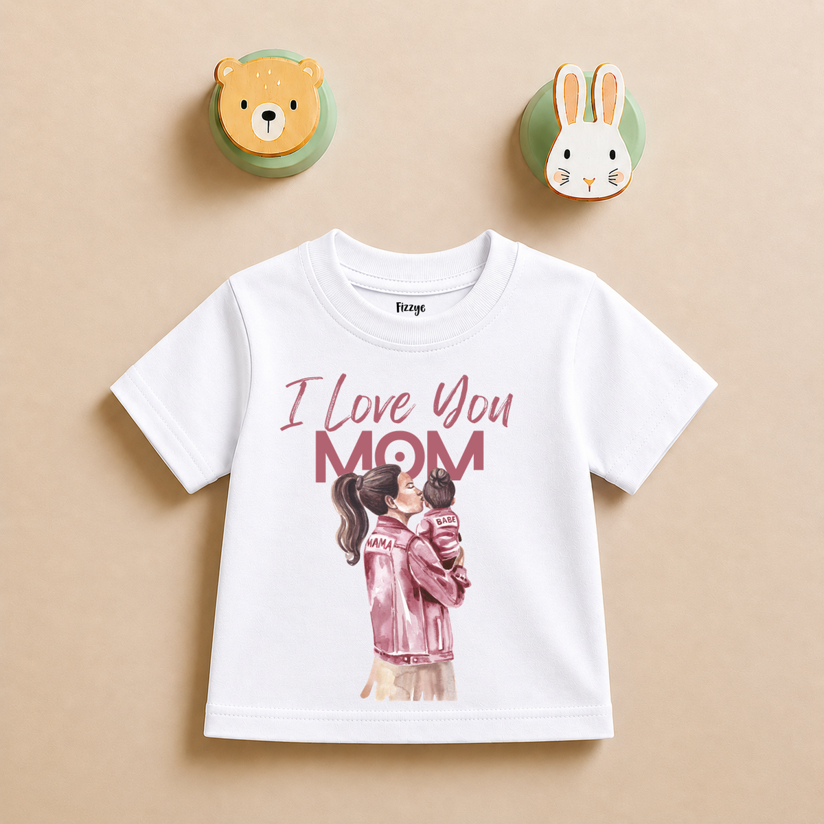 I Love You Mom - Kids Tshirt