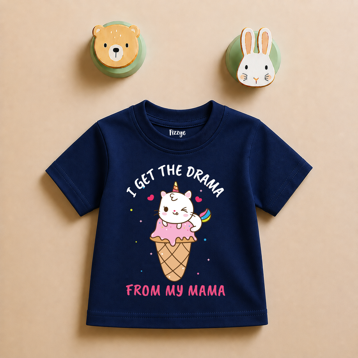 I Get The Drama From My Mama - Kids Tshirt