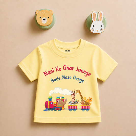 Nani Ke Ghar Bade Maze Aenge - Kids Tee