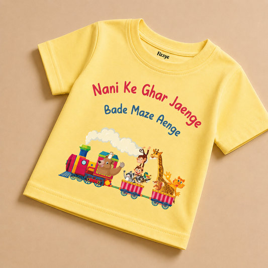 Nani Ke Ghar Bade Maze Aenge - Kids Tee