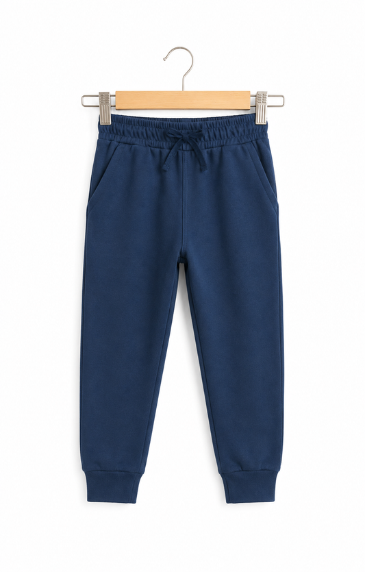 Navy Blue Cotton Pants