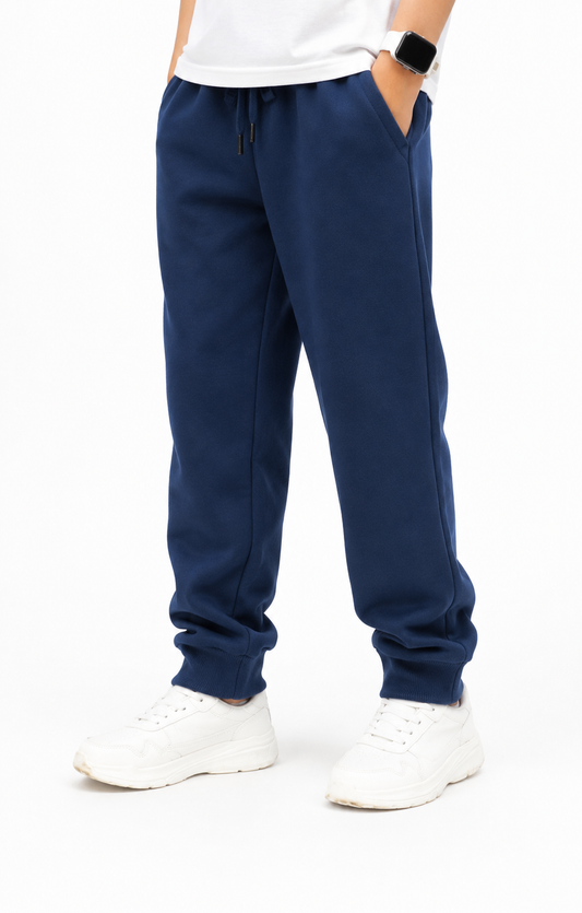 Navy Blue Cotton Pants