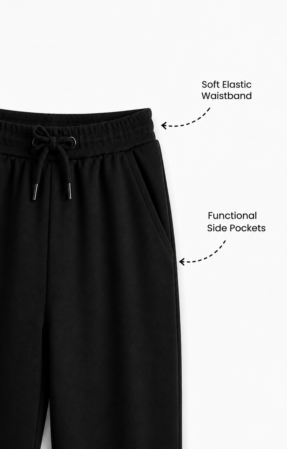 Black Cotton Pants