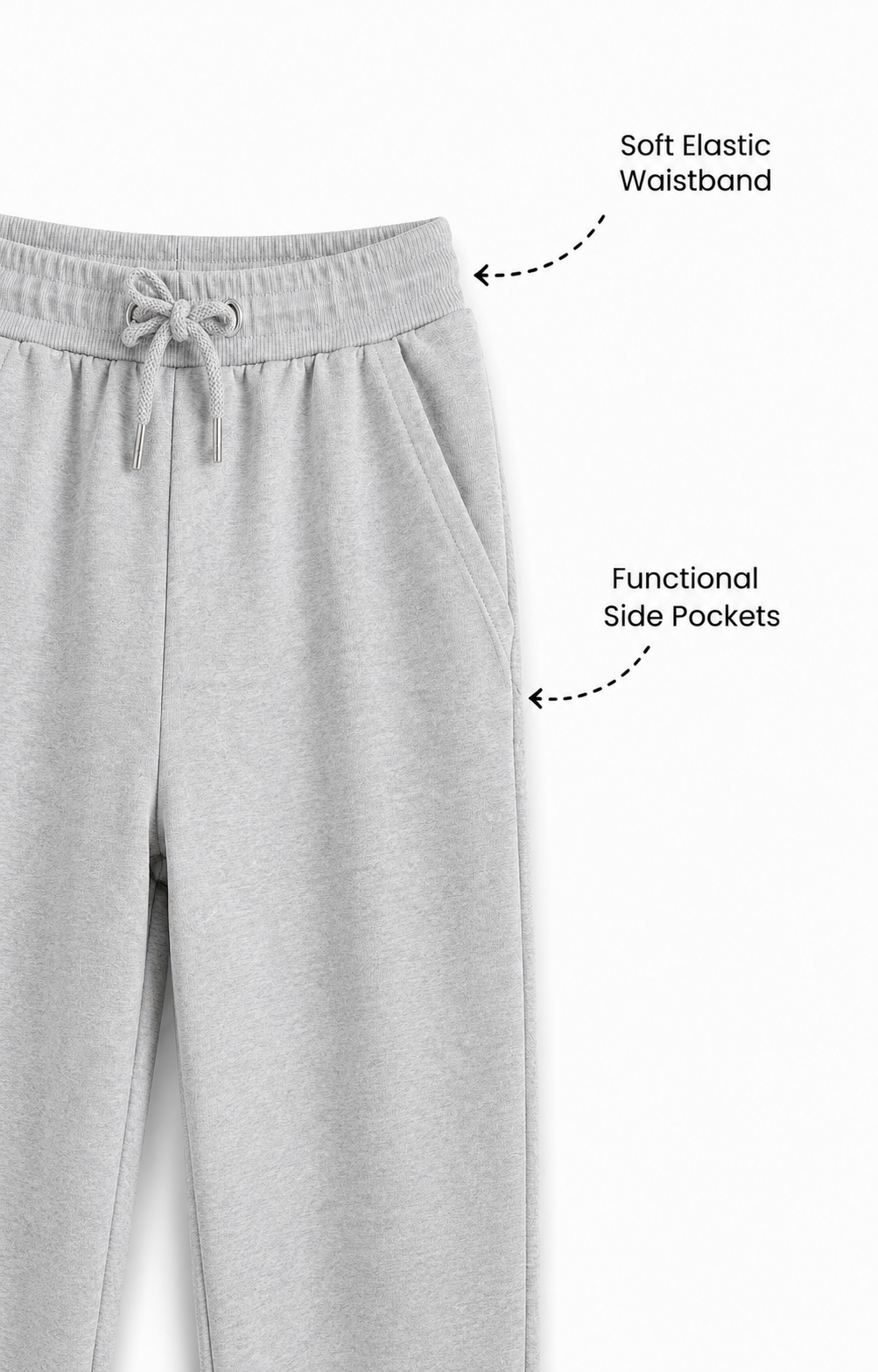 Grey Cotton Pants