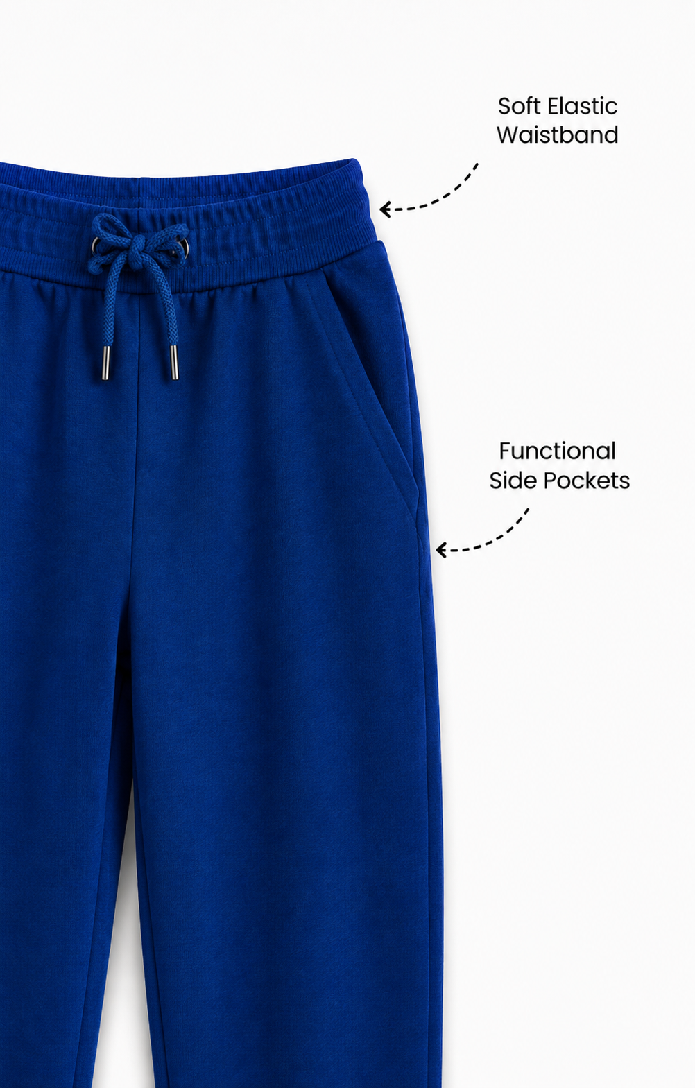 Royal Blue Cotton Pants