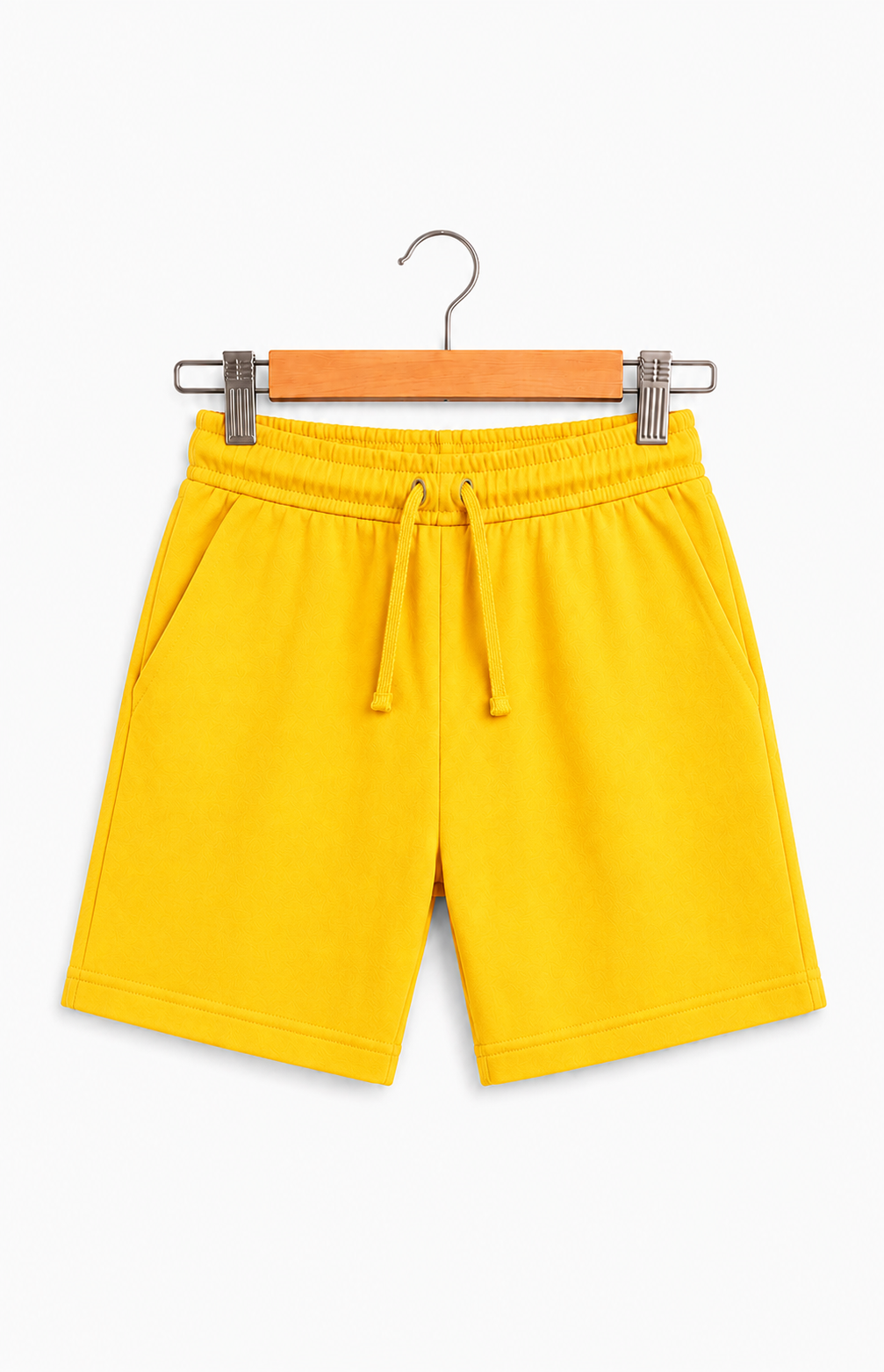 Yellow Cotton Shorts