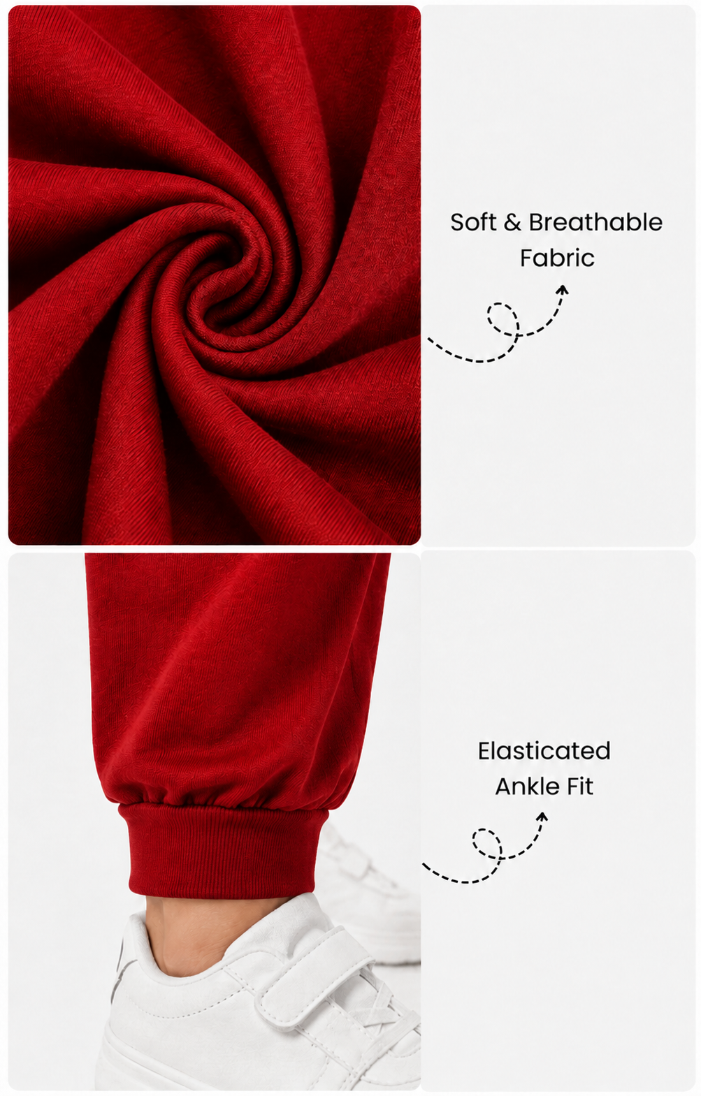 Red Cotton Pants
