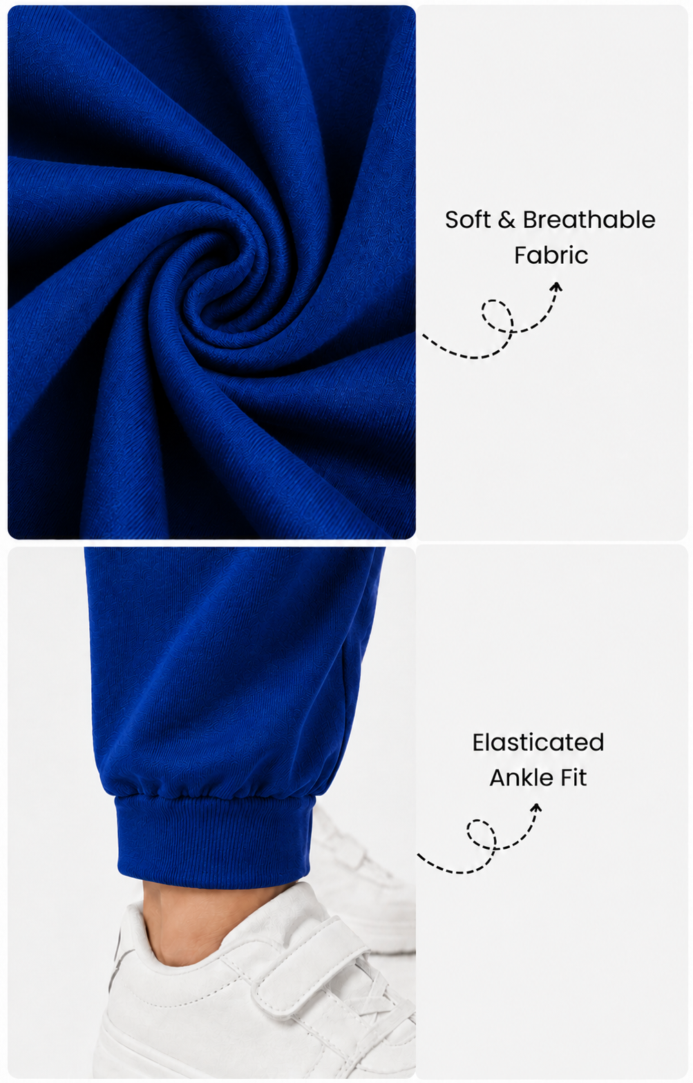 Royal Blue Cotton Pants