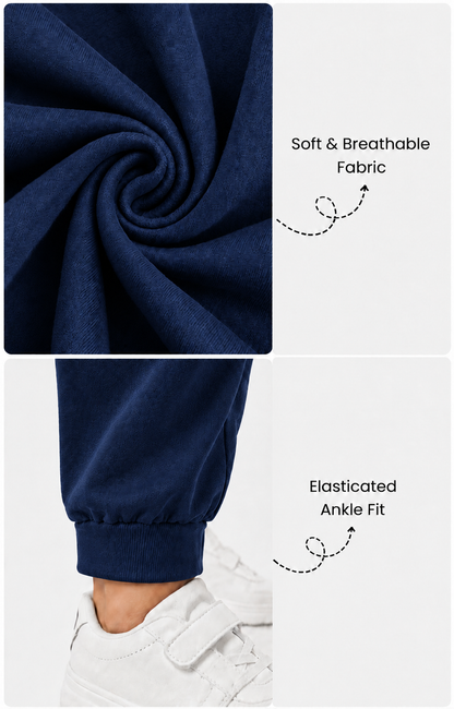 Navy Blue Cotton Pants