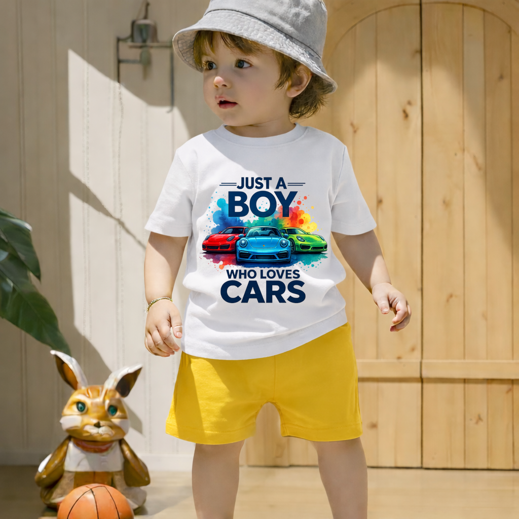 Just A Boy Who Loves Cars | Kids Co-ord Set