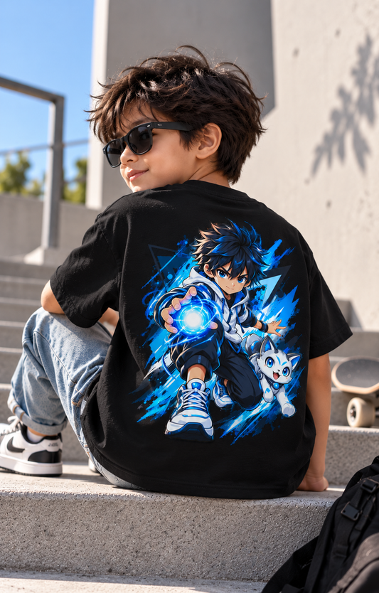 Anime Warrior- Kids Tshirt