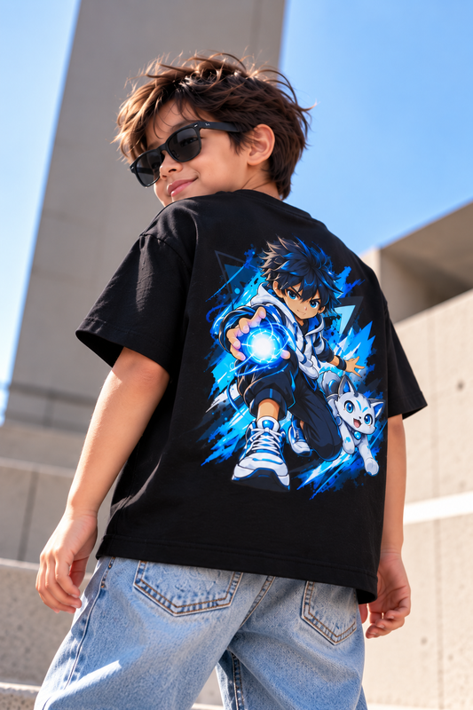 Anime Warrior- Kids Tshirt