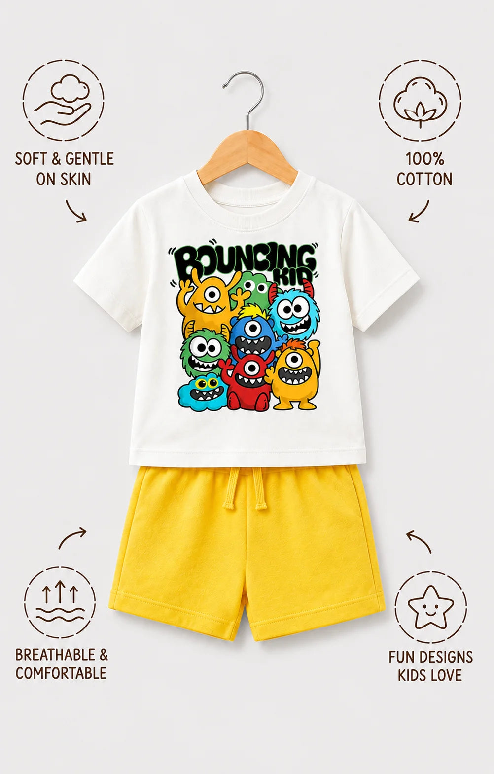 Bouncing Kid | Kids Co-ord Set