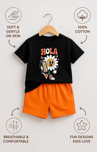 Hola Sunflower- Kids Co-ord Set